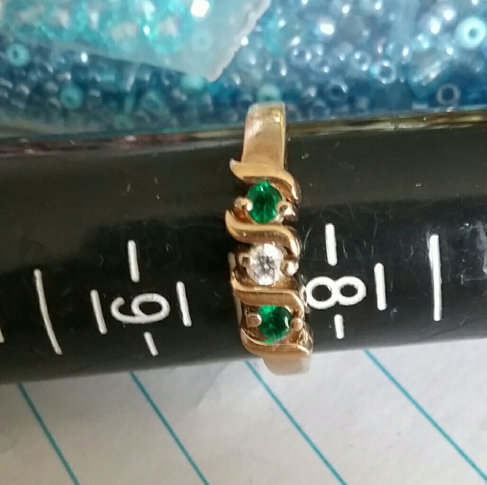 Emerald QVC ring